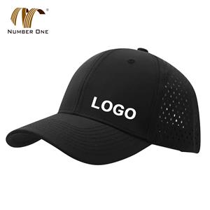 Black 6 Panel Mesh Womens Polyester Baseball Cap