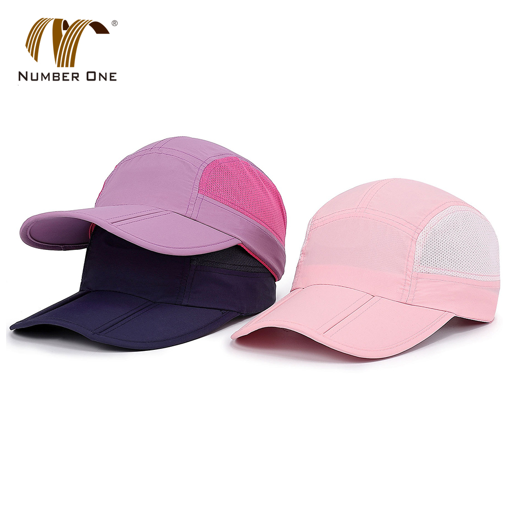 Mens Soft 5 Panel Quick Dry Low Profile Mesh Baseball Cap