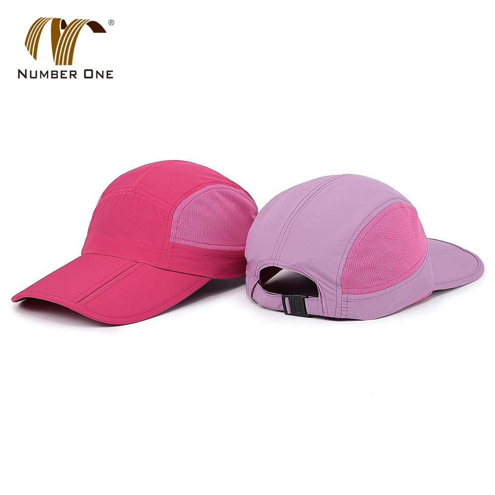 Mens Soft 5 Panel Quick Dry Low Profile Mesh Baseball Cap