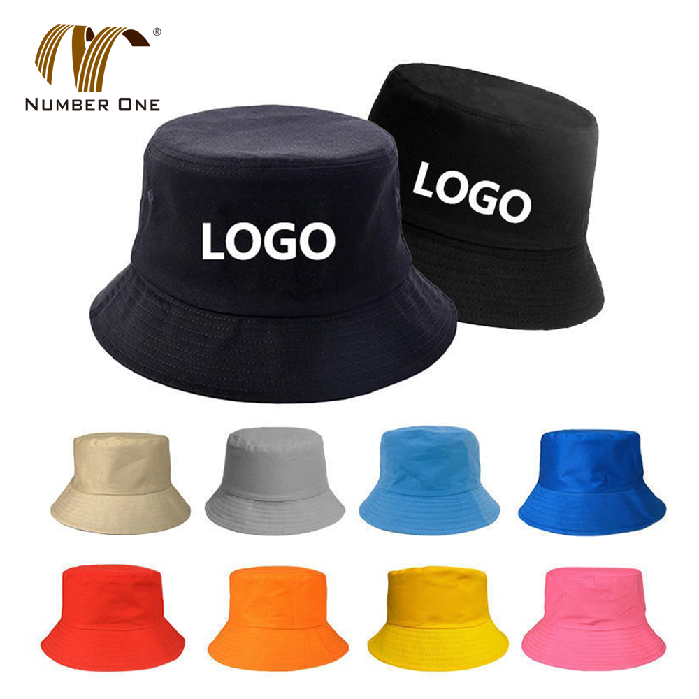 Women Solid Color Cotton Wide Brim Bucket Hat