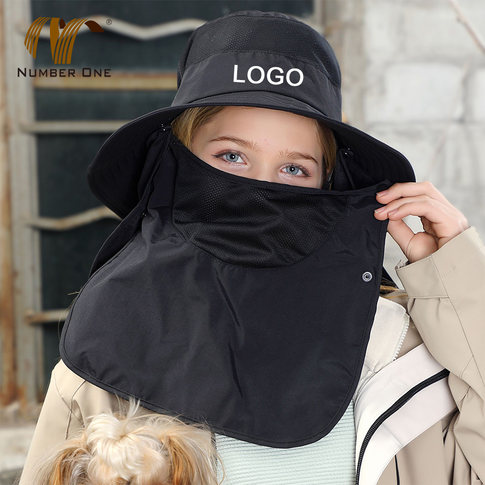 Women's Summer Sun protection Bucket Hat with Neck Shade