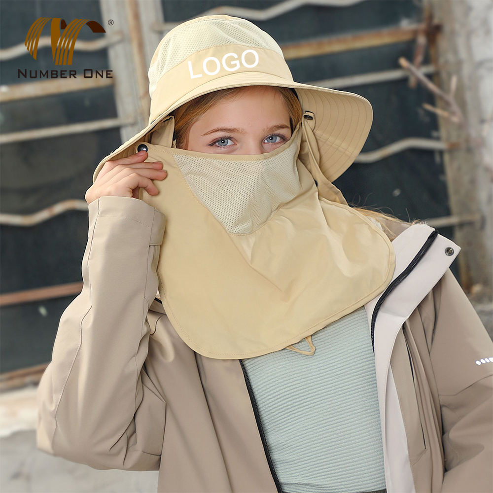 Women's Summer Sun protection Bucket Hat with Neck Shade