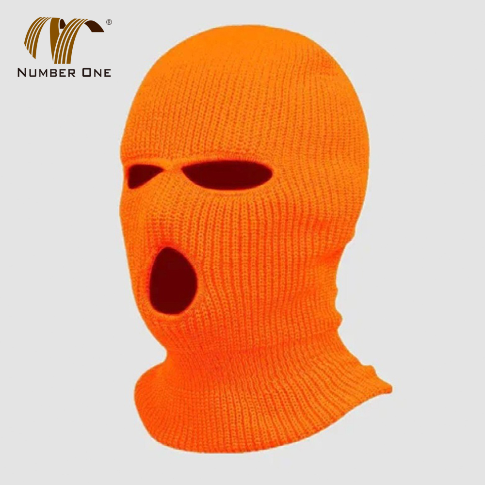 Full Face Cover Men's 3 Hole Ski Mask Beanie