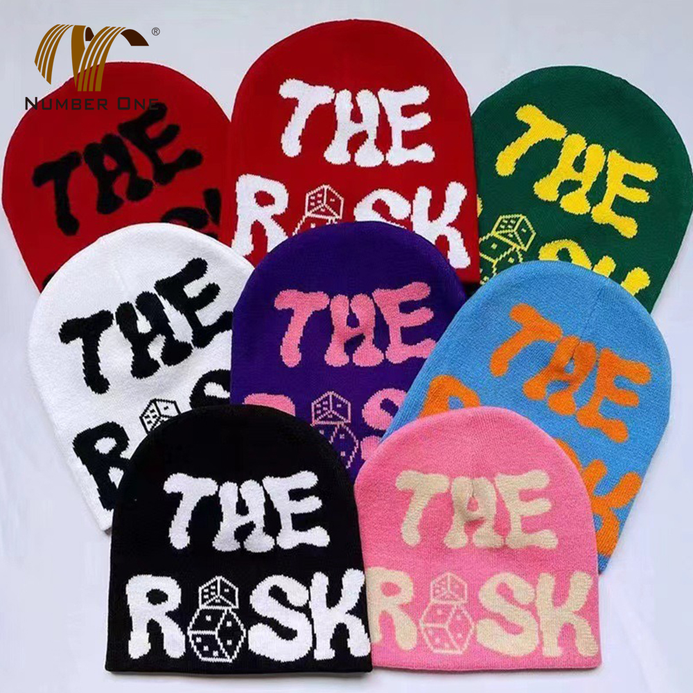 Womens Winter Embroidered Knit Beanies Hats