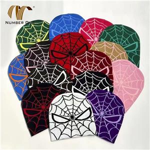 Mens Winter Y2K Jacquard Knitted Beanie Hat