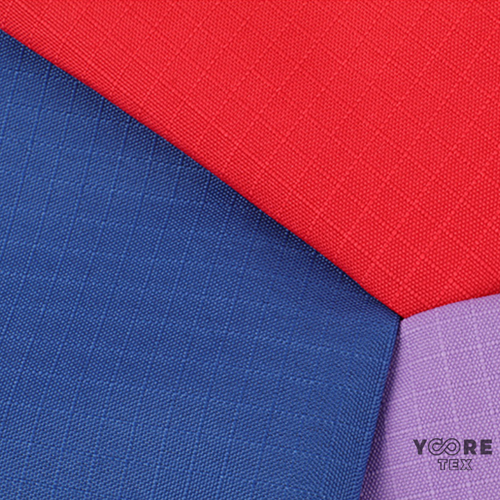 600D chambray fabric with T2T recycled polyester
