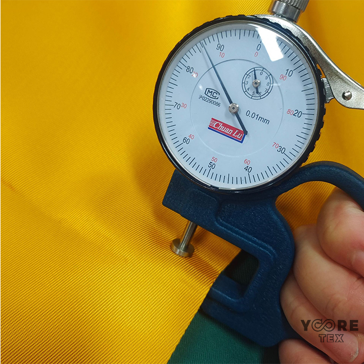 T2T recycled polyester waterproof twill fabric