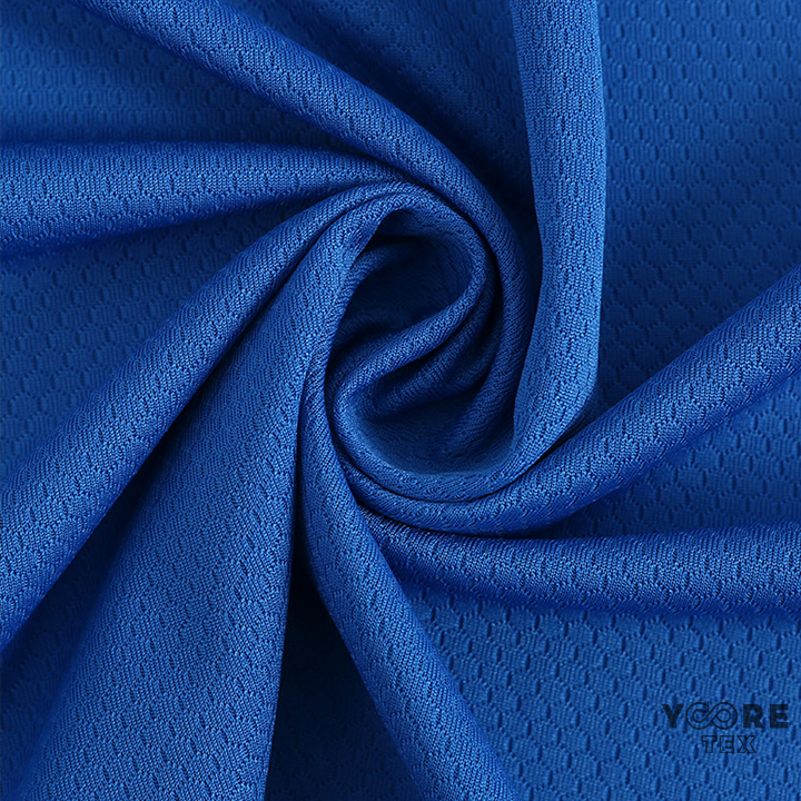 75D 100% T2T Recycled Football Mesh Knitted Fabric