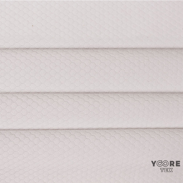 75D 100% T2T Recycled Football Mesh Knitted Fabric