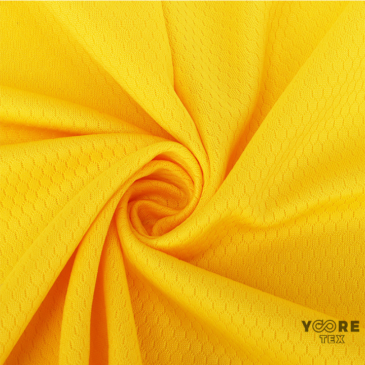 75D 100% T2T Recycled Football Mesh Knitted Fabric