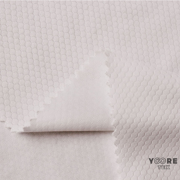 75D 100% T2T Recycled Football Mesh Knitted Fabric 75D 100% T2T Recycled Football Mesh Knitted Fabric