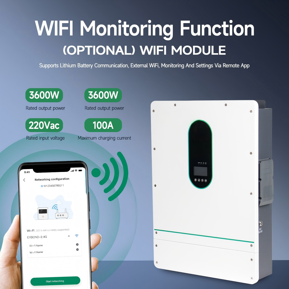 Home Power Inverters Hybrid Solar System 6kw Hybrid Inverter