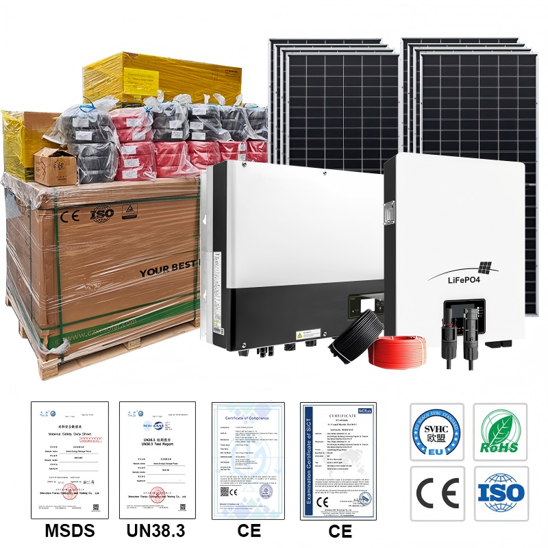 15 kW, hybrydowy, 3-fazowy, wielofunkcyjny system solarny z magazynowaniem energii i niskim LCOE