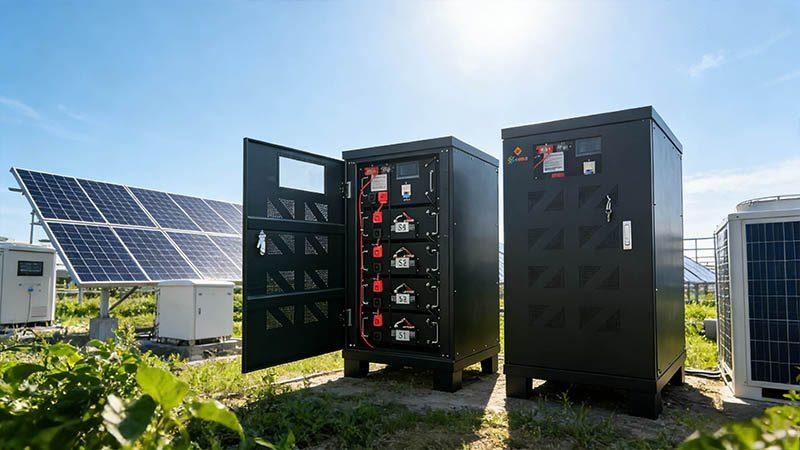 Sistema comercial de almacenamiento de energía solar para una gestión energética fiable y sostenible.
