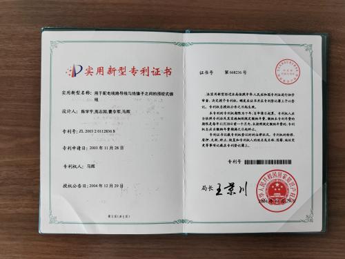 Utility Model Patent Certificate