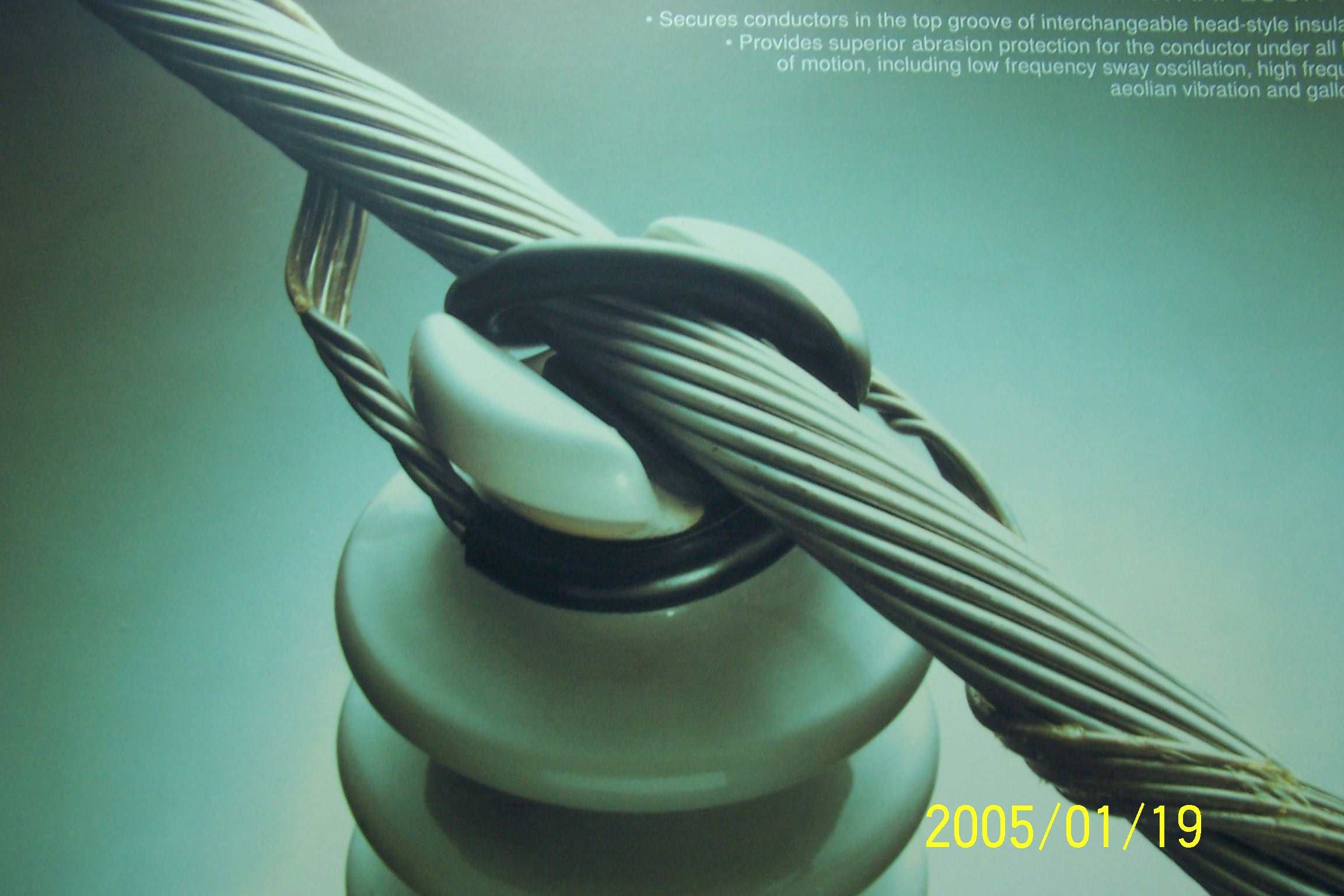 Helical Metal Tie Clamp for Power Line Cables