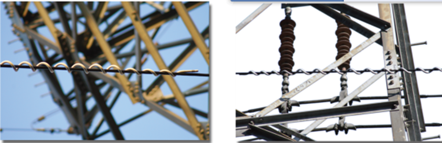 Preformed anti-vibration whip