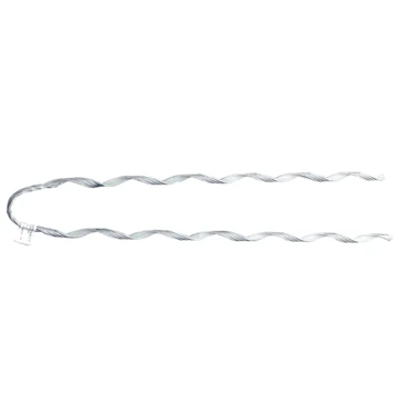 Preformed ground wire strain clamp