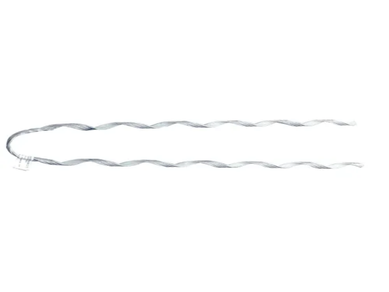Preformed ground wire tension clamp