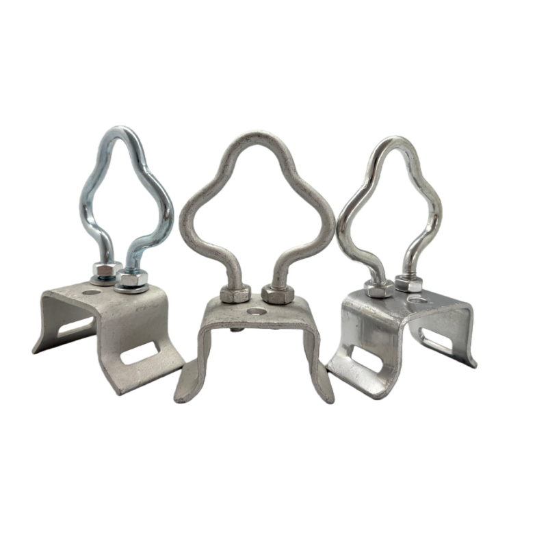 梅の花型ドロップケーブルポールブラケットアンカーFTTHフープ固定リトラクター電力ケーブル用