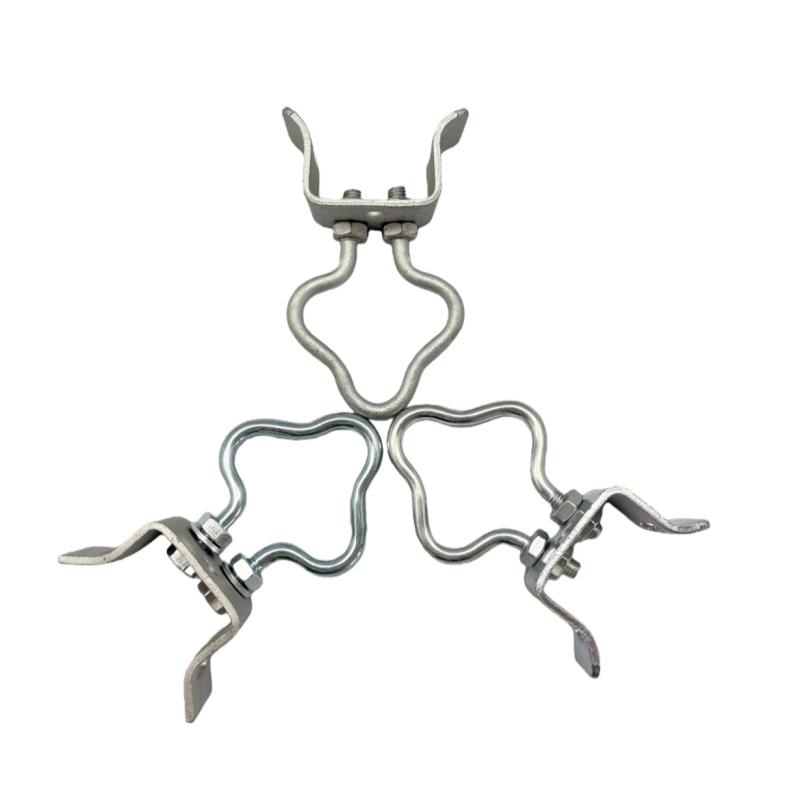 梅の花型ドロップケーブルポールブラケットアンカーFTTHフープ固定リトラクター電力ケーブル用