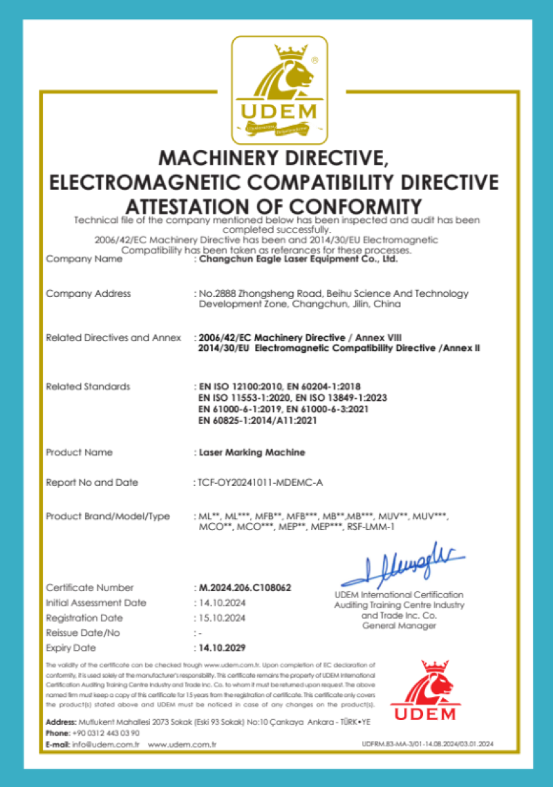 CHỈ THỊ MÁY MÓC, CHỈ THỊ TƯƠNG THÍCH ĐIỆN TỪ CHỨNG NHẬN SỰ PHÙ HỢP