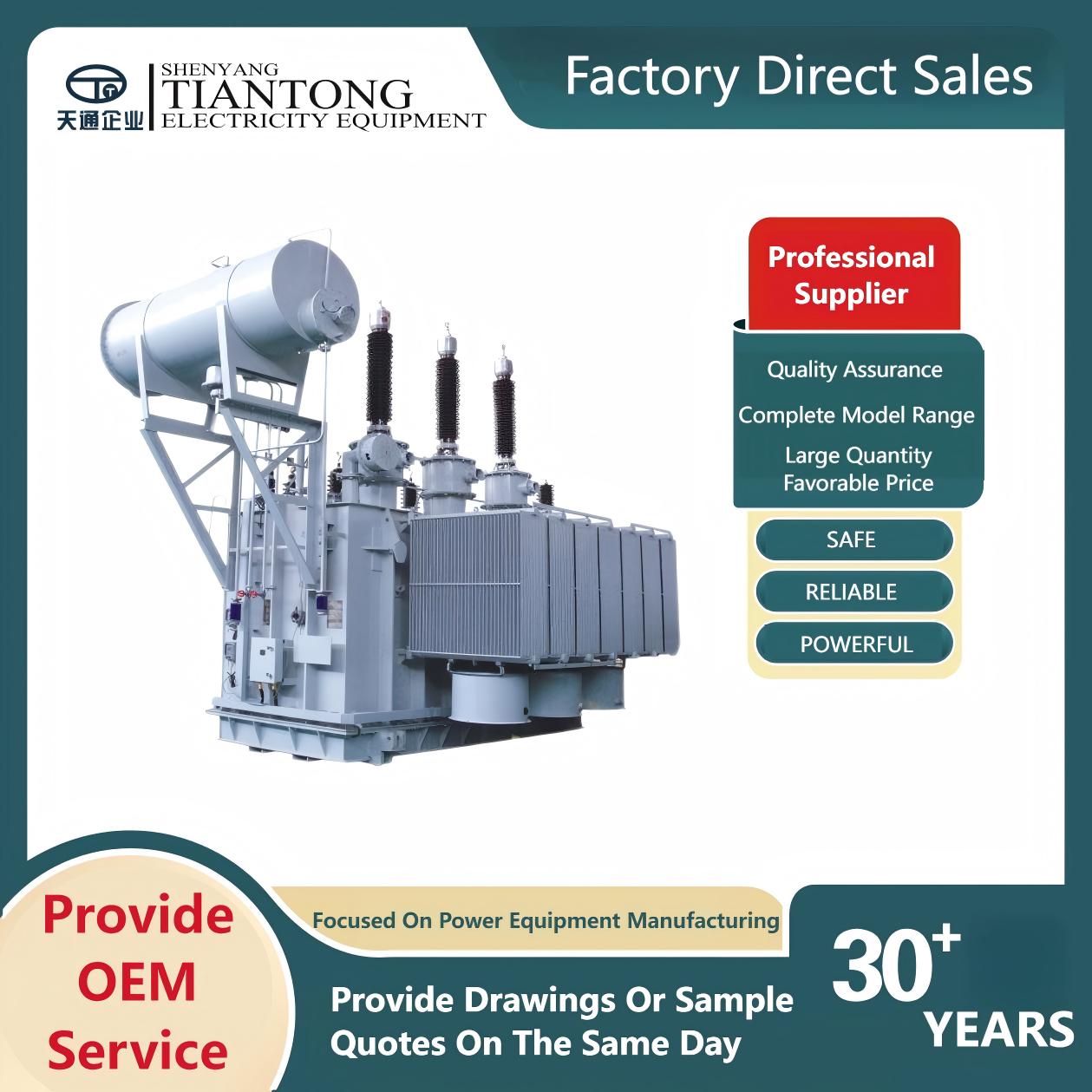 Tiantong 110-kV-Serie Öltransformatoren S9/11-630~31500 kVA Transformatoren S9/11z-6300~31500 kVA