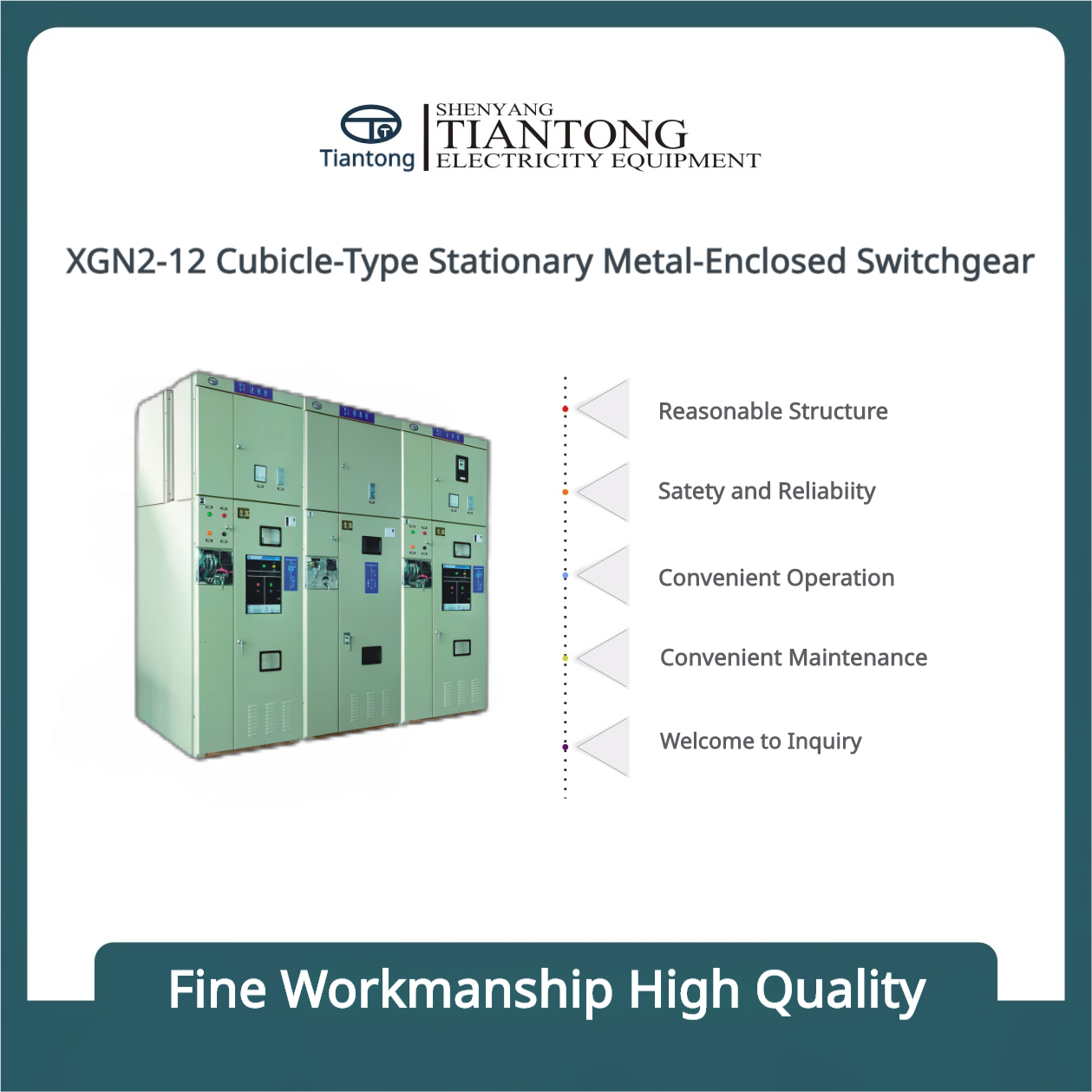 XGN2-12 Cubicle-Type Stationary Metal-Enclosed Switchgear