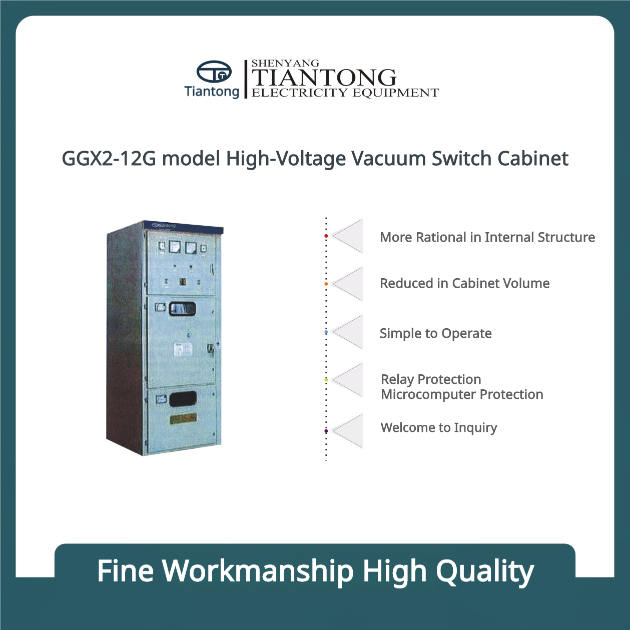 GGX2-12G Model High-Voltage Vacuum Switch Cabinet