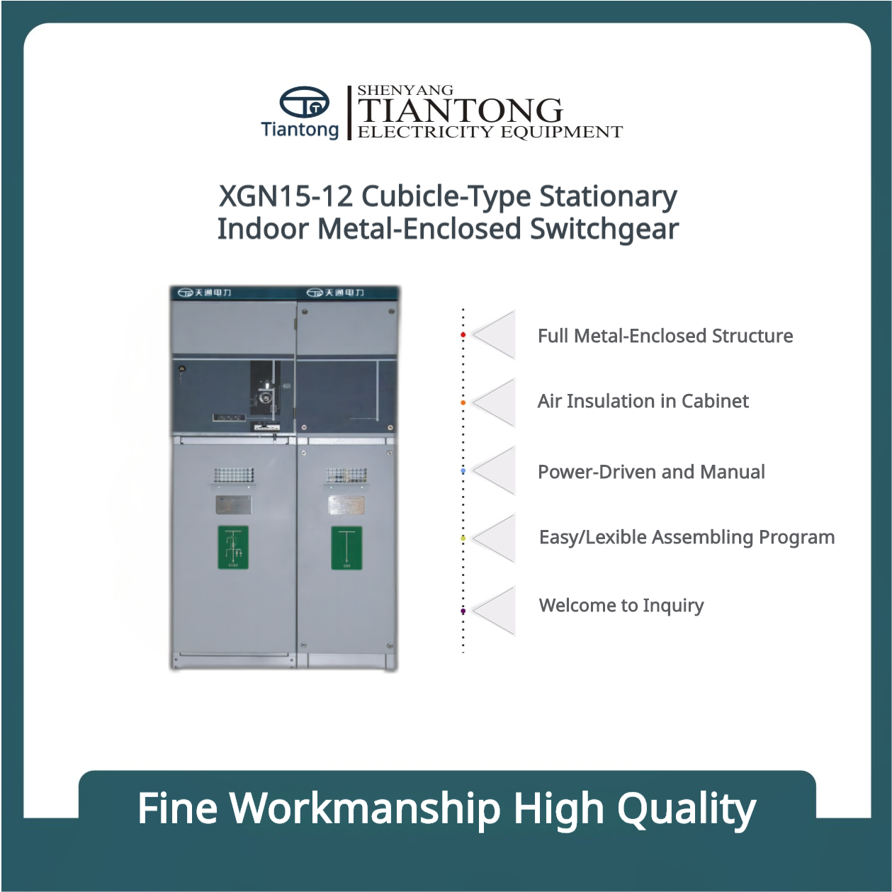 XGN15-12 Stationäre, metallgekapselte Schaltanlage in Schaltschrankbauweise für den Innenbereich
