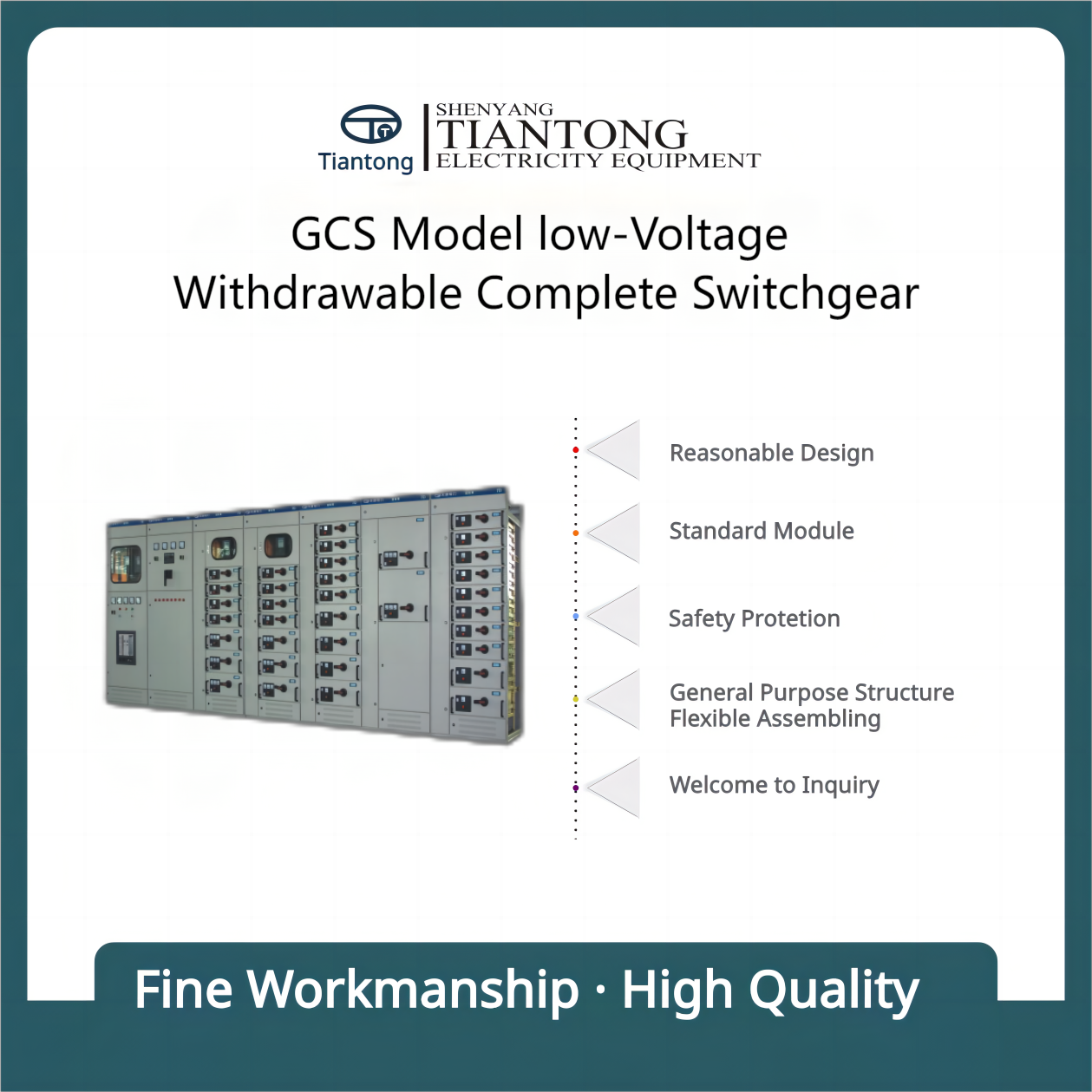 GCS Model Low-Voltage Withdrawable Complete Switchgear