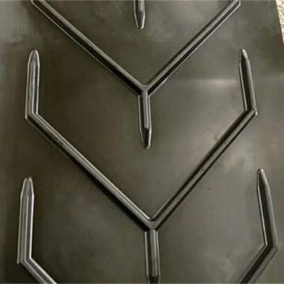 Bande transporteuse à chevrons concave résistante à l'usure