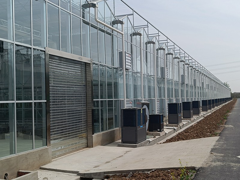 glass and aluminum greenhouse
