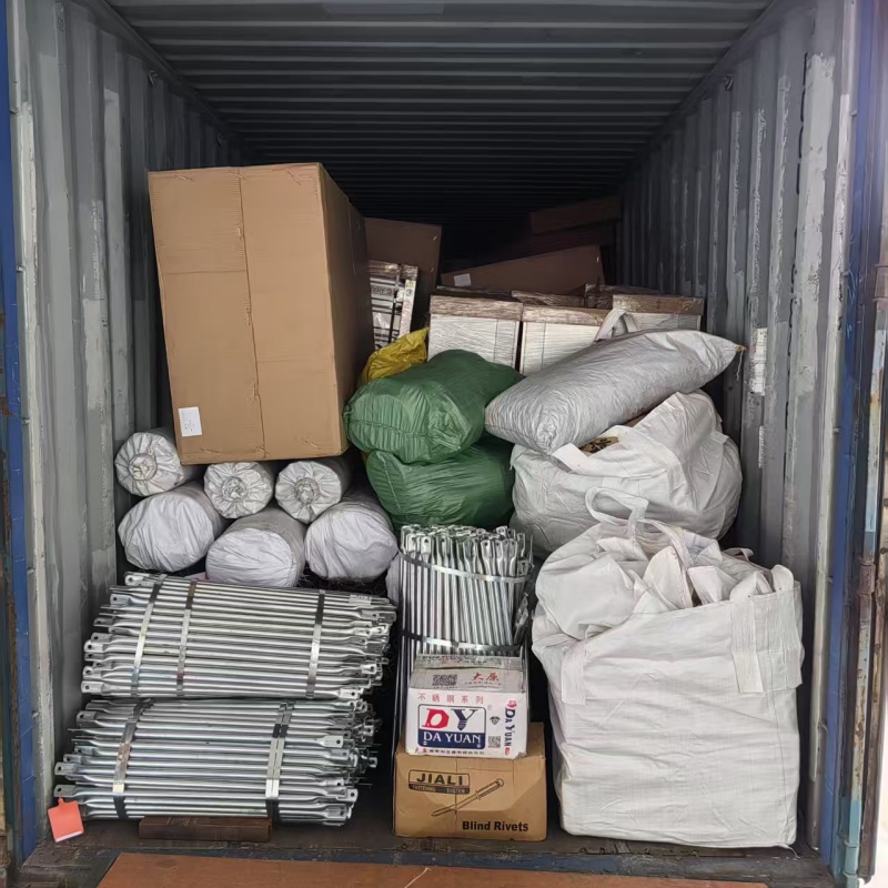 Plastic greenhouse materials for Phalaenopsis loaded on container on Jan 18 for India customer