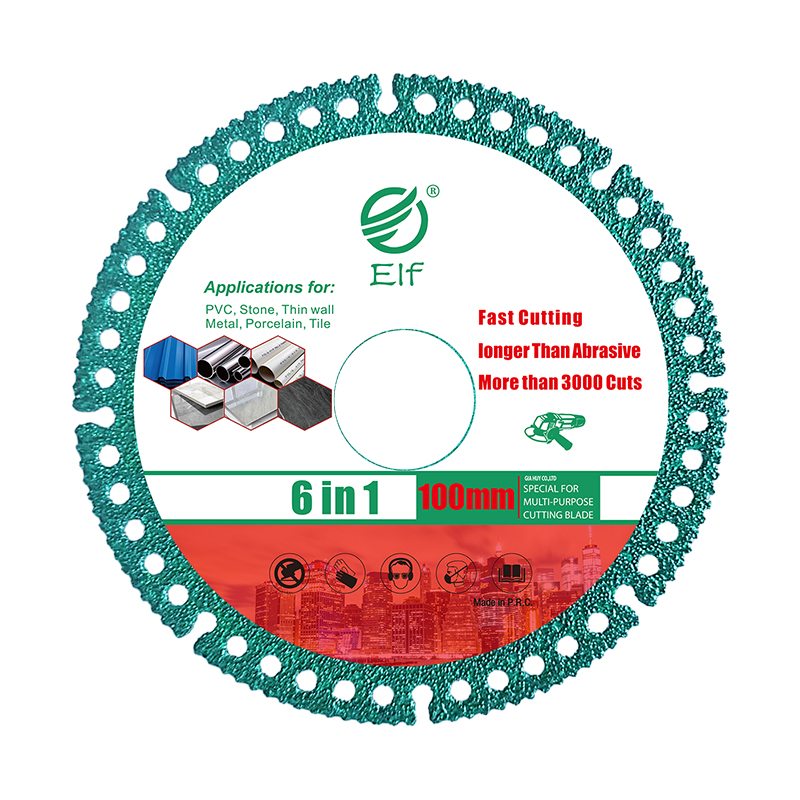 Multi functional composite brazing process grinding cutting discs super thin diamond cutter saw blade for granite marble pvc