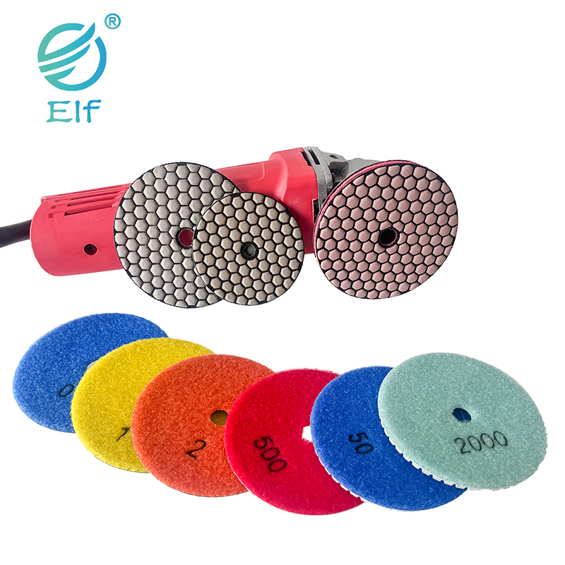 4 Inch 3 Steps Diamond Polishing Pads concrete polishing resin pads Tools For Stone Concrete Tile