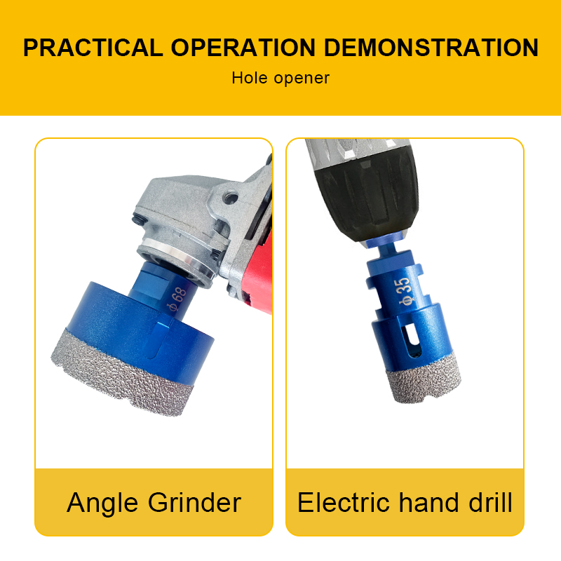 ceramic drill bits Hole Saw Set Tile Drill Bit M14 Brazed Diamond Tools Cutting Bit