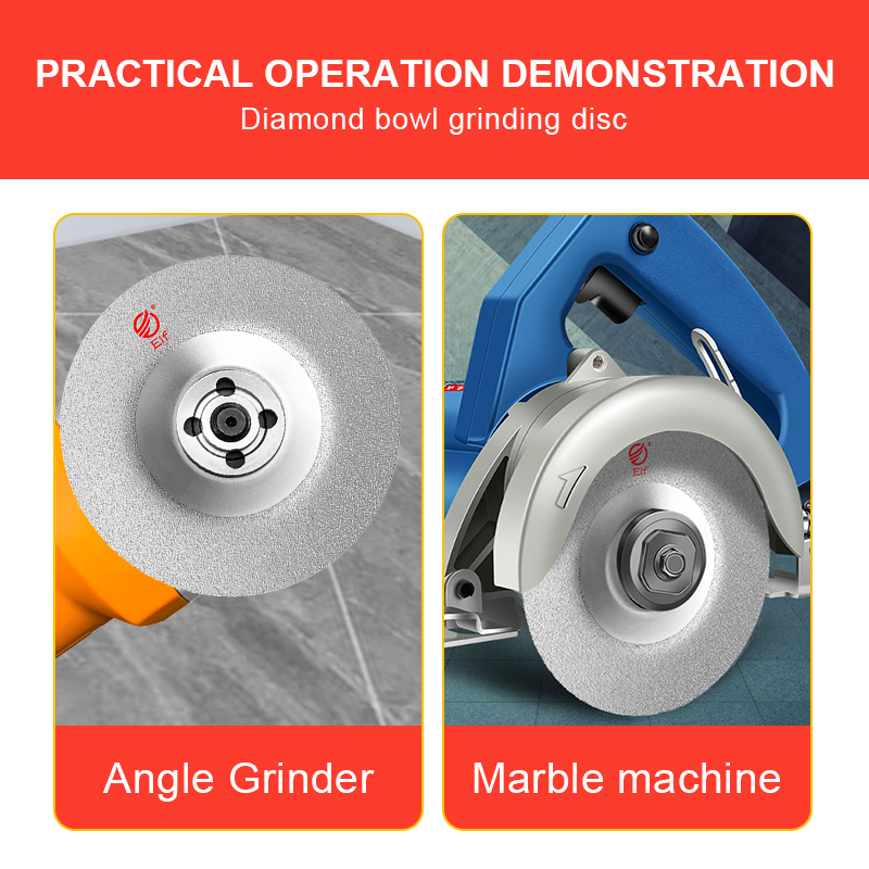 Vacuum Brazed Bowl-shaped cutting & grindding disc