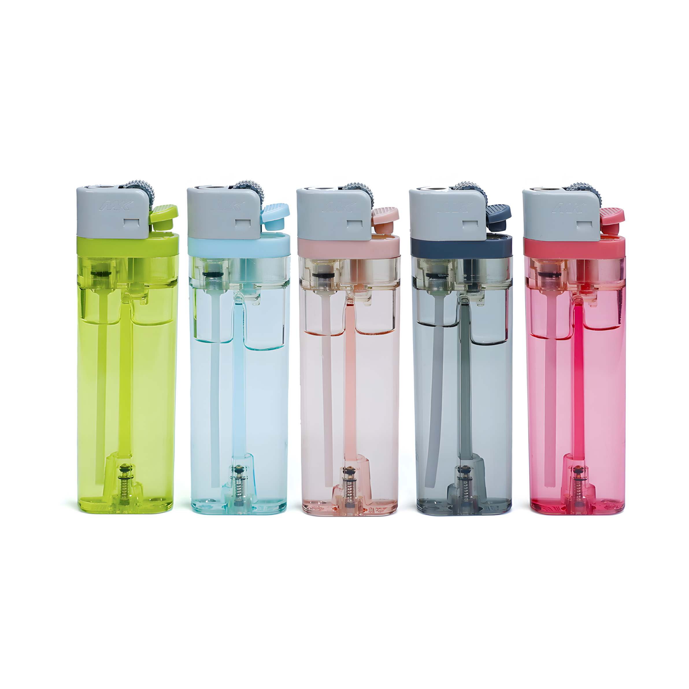 Transparent Refillable Plastic Flint Lighter