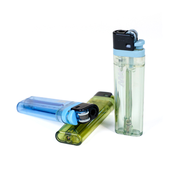 Transparent Refillable Plastic Flint Lighter