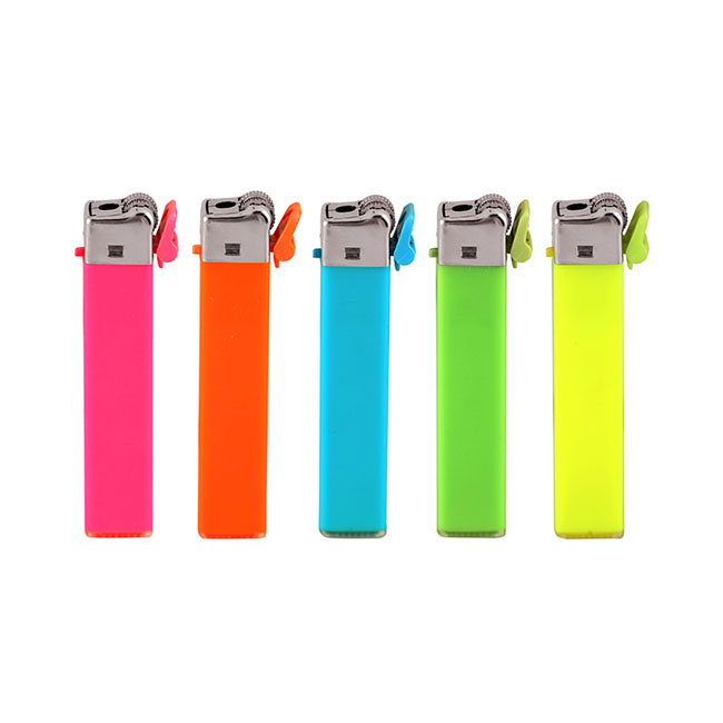 Clear Refillable Rectangular Butane Flint Lighter