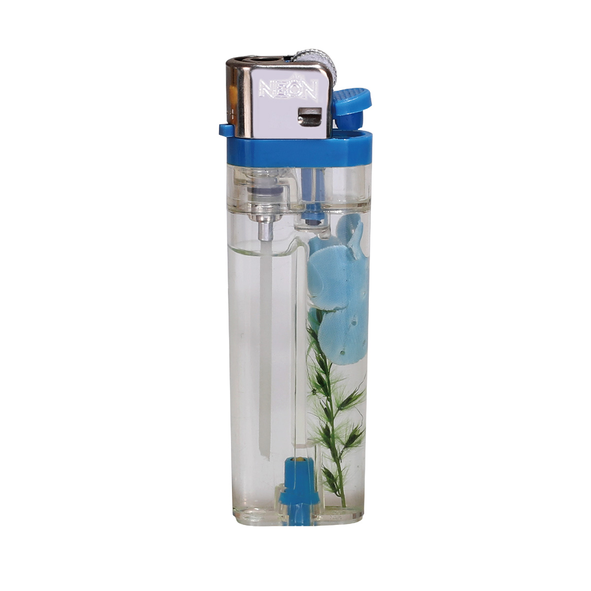 Clear Long-Lasting Flint Lighter With Flower Design