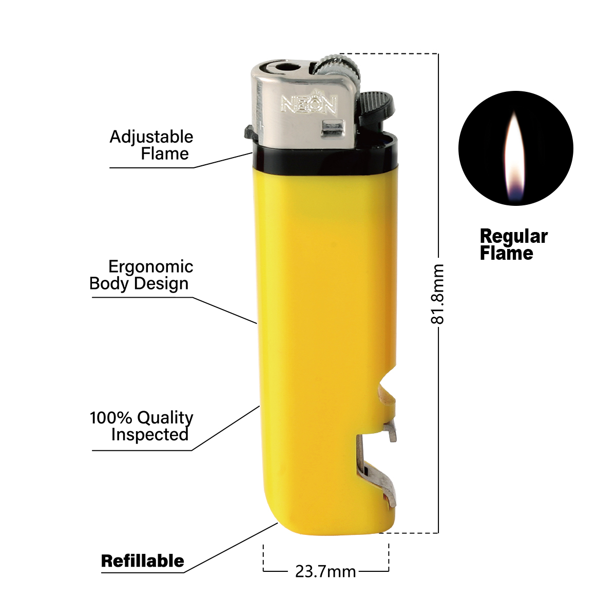 Outdoor Flint Lighter With Bottle Opener