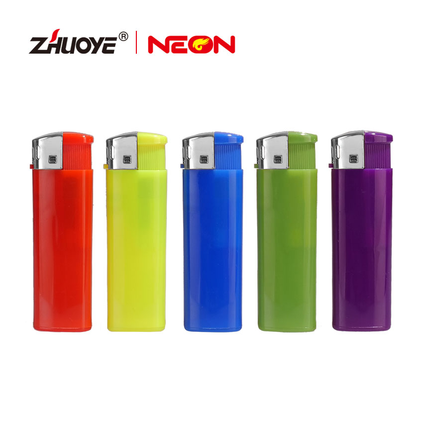 Push Button Electronic Lighter With Bright Fire Design