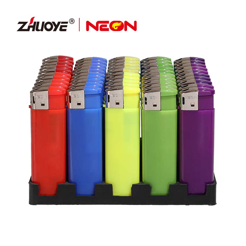 push button electronic lighter