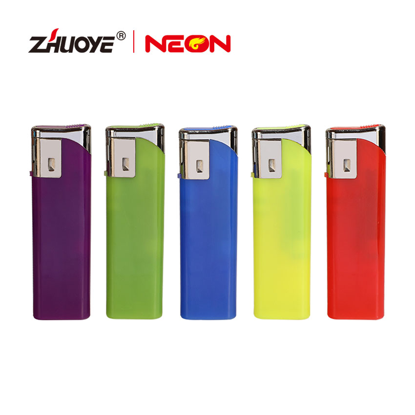 Translucent Blaze Gas Lighter With Cap And Spark