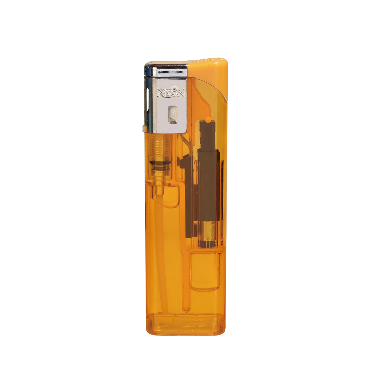 Translucent Blaze Gas Lighter With Cap And Spark