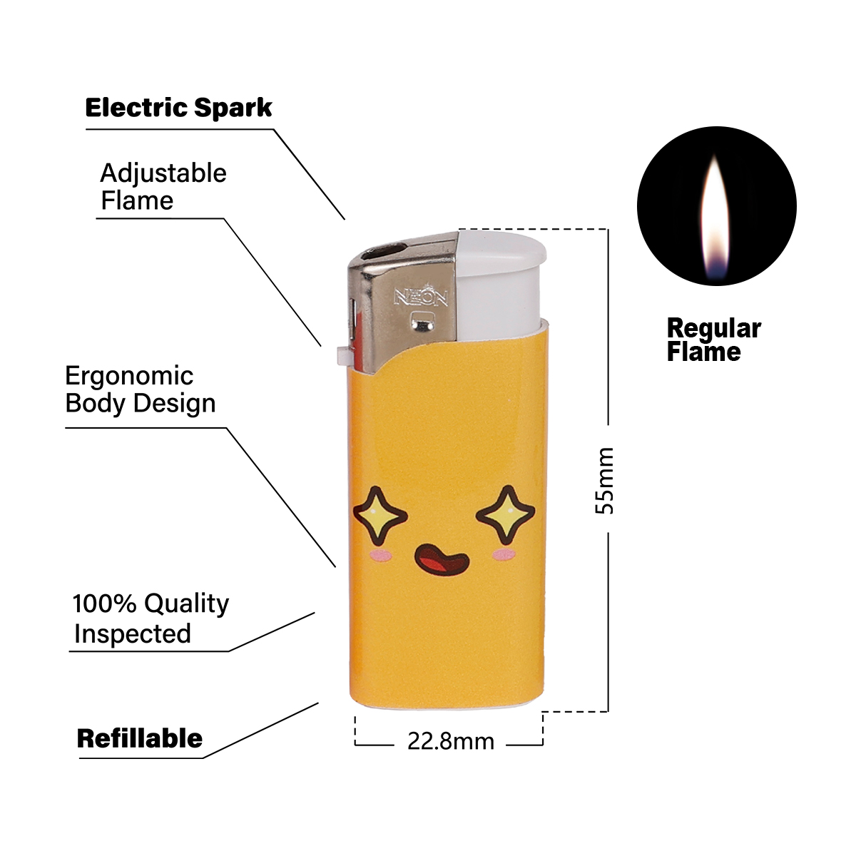 Tiny Custom Mini Butane Camping Electronic Lighter