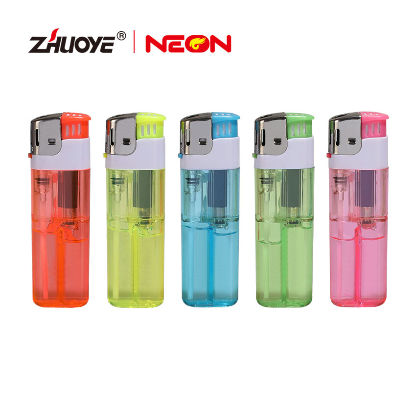 Colorful Push Button Bright Lighter With Multi Colors