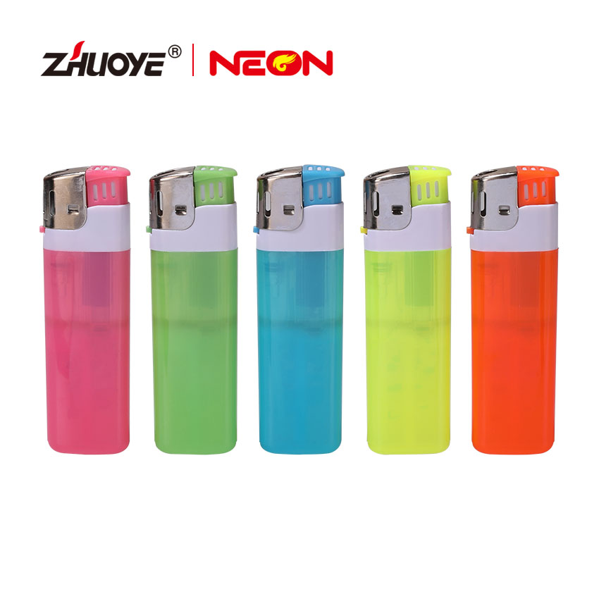 Colorful Push Button Bright Lighter With Multi Colors